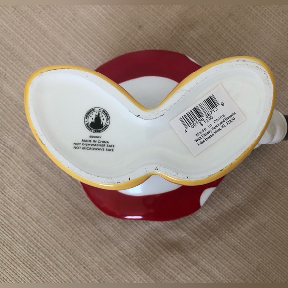 Disney World Minnie Mouse half body / skirt legs mug NWT - Picture 7 of 16